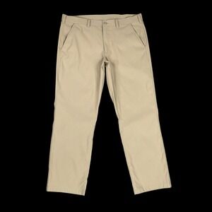 Eddie Bauer Pants Men 38x32 (ACTUAL 38x30.5) Beige Straight Performance Vista